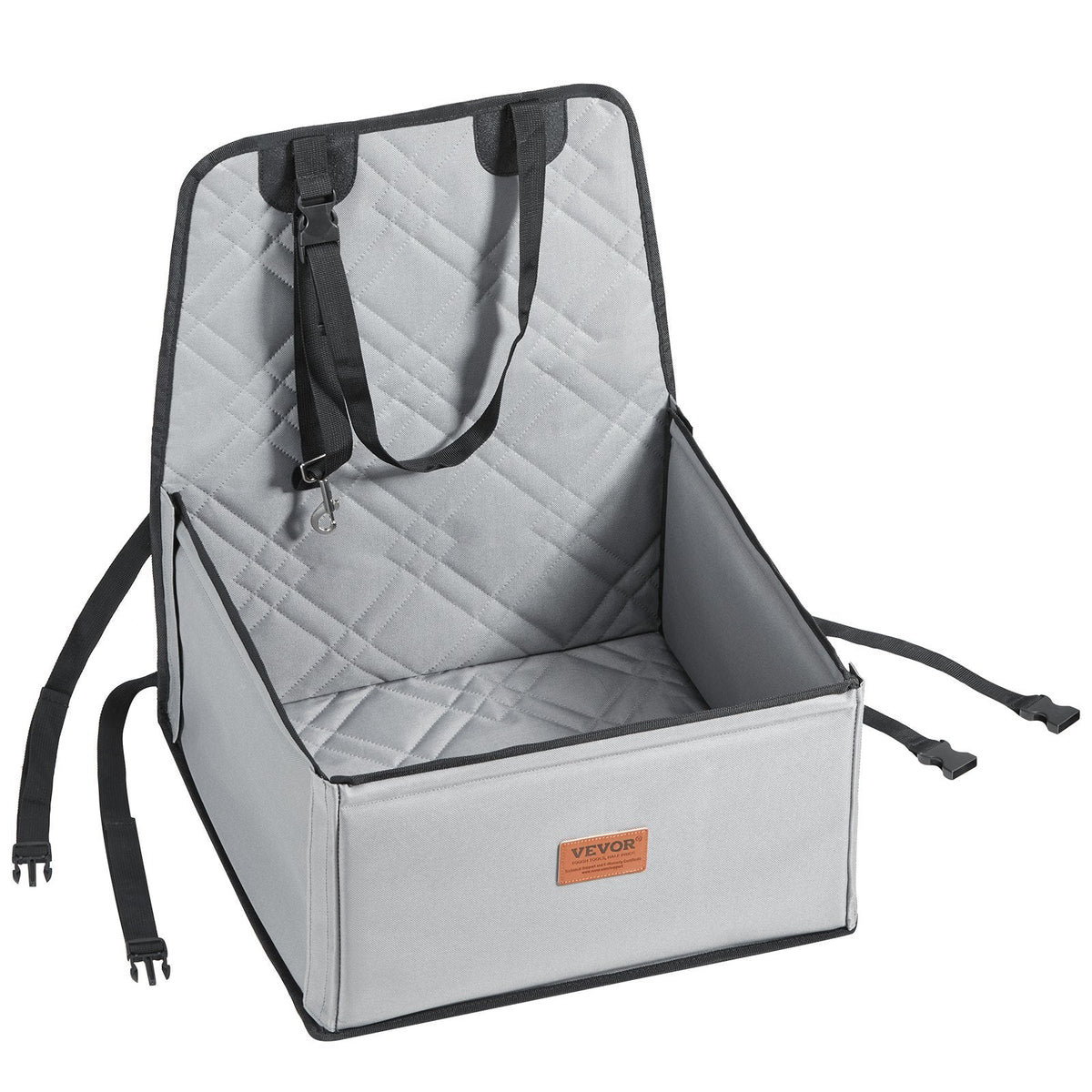 VEVOR Dog Car Seat, Dog Booster Seat for Car with Support Frame, Pet
