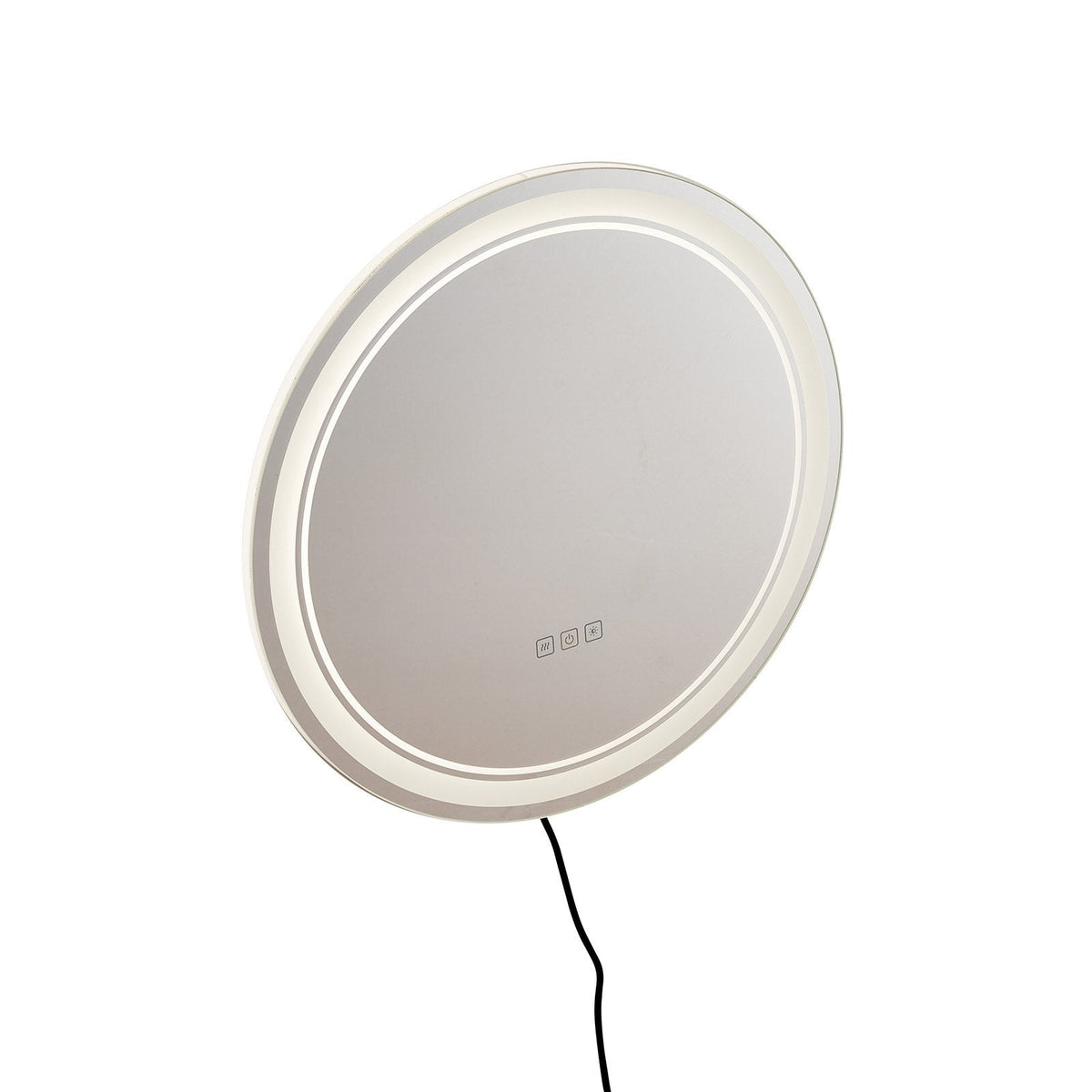 VEVOR LED Bathroom Mirror, 60 cm LED Bathroom Round Vanity Mirror with