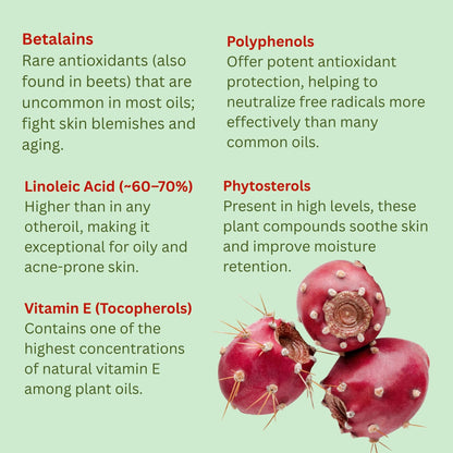 Prickly Pear Seed Oil (Organic, cold pressed, unrefined)