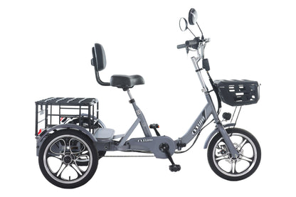Foldable cargo e-trike - 1100Wh, 50km range, top speed 25km/h,