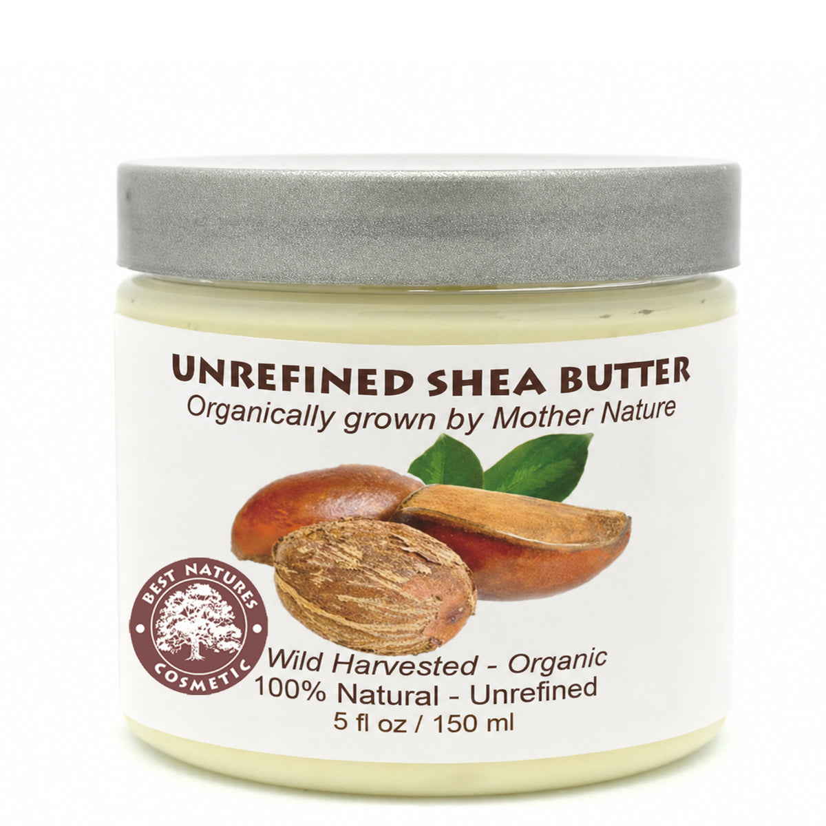 Pure shea butter cold pressed, unrefined 5 fl oz / 150 ml
