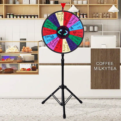 VEVOR 45.7 cm Prize Wheel Tripod Floor Stand Color Prize Wheel Fortune
