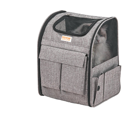VEVOR Cat Carrier with Wheels, Rolling Pet Carrier with Telescopic