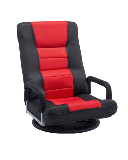 VEVOR Swivel Floor Gaming Chair with Armrests, 360-Degree Rotating
