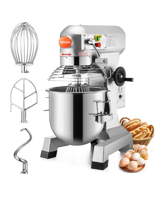 VEVOR Electric Food Mixer 30L Food Stand Mixer 1100W Electric Dough