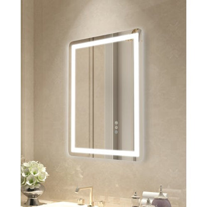 VEVOR LED Bathroom Mirror, 50 x 70 cm LED Bathroom Vanity Mirror with