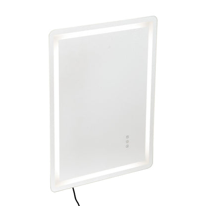 VEVOR LED Bathroom Mirror, 60 x 80 cm LED Bathroom Vanity Mirror with