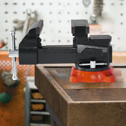 VEVOR Bench Vise, 140 mm(5.5") Jaw Width, 140 mm(5.5") Max Jaw Opening
