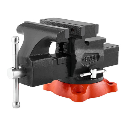 VEVOR Bench Vise, 140 mm(5.5") Jaw Width, 140 mm(5.5") Max Jaw Opening