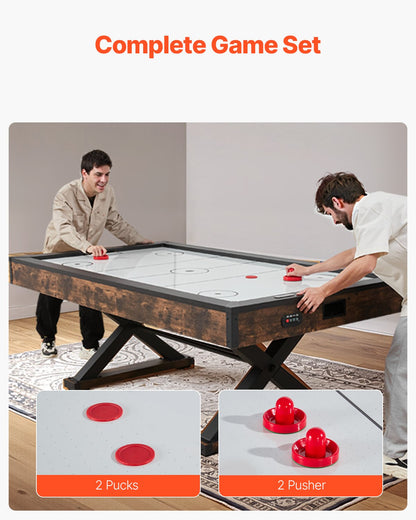 VEVOR 84" Air Hockey Table, Indoor Arcade Table Gaming Set with 2