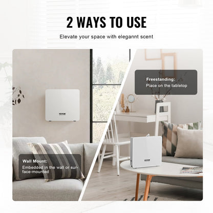 VEVOR Scent Air Machine for Home 480ML Cold Air Diffuser 2500sq.ft