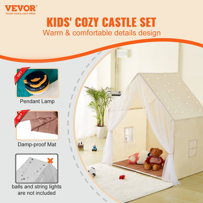 VEVOR Kids Play Tent, Kids Tent for Kids 1-5 Years Old, Toddler Tent