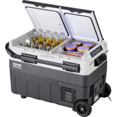 VEVOR Portable Car Refrigerator, 12 Volt Car Refrigerator Fridge, 40 L