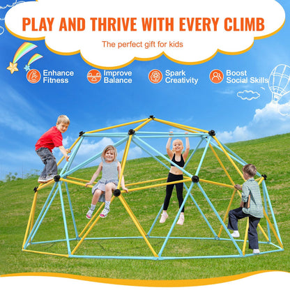 VEVOR Climbing Dome, 12FT Geometric Dome Climber Play Center for Kids