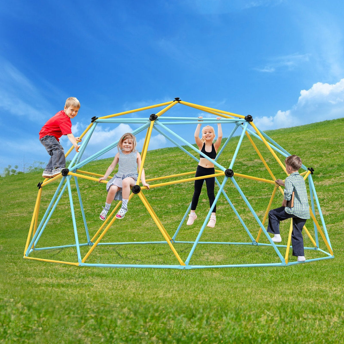 VEVOR Climbing Dome, 12FT Geometric Dome Climber Play Center for Kids