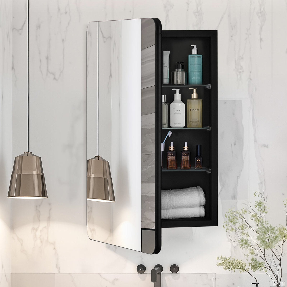 VEVOR Medicine Cabinet, 16 x 24 inch, Medicine Cabinet for Bathroom