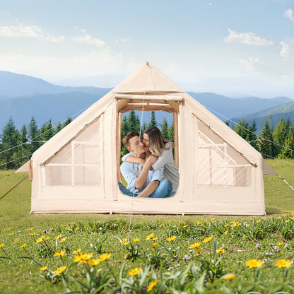 VEVOR Inflatable Tents for Camping, 3-5 Person Easy Setup Blow up Tent