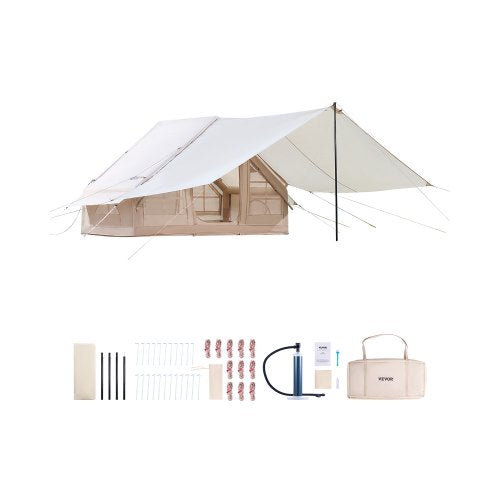 VEVOR Inflatable Tents for Camping, 3-5 Person Easy Setup Blow up Tent