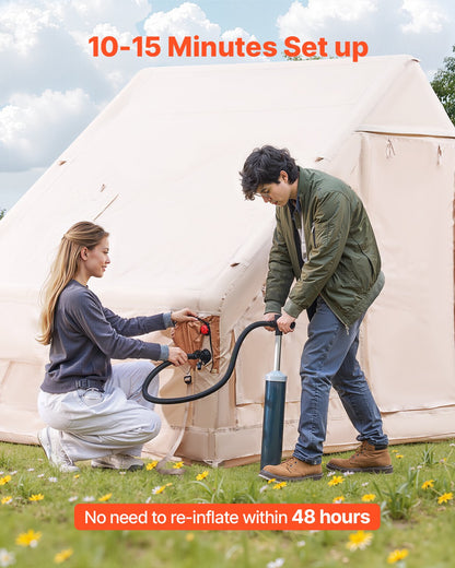 VEVOR Inflatable Tents for Camping, 3-5 Person Easy Setup Blow up Tent