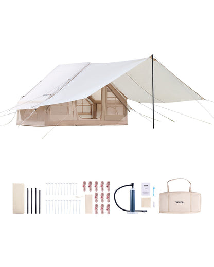 VEVOR Inflatable Tents for Camping, 3-5 Person Easy Setup Blow up Tent