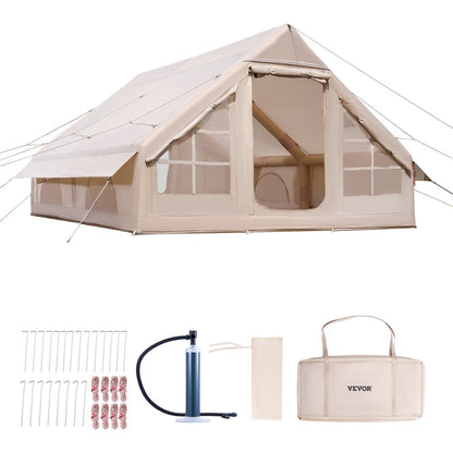 VEVOR Inflatable Tents for Camping, 5-8 Person Easy Setup Blow up Tent