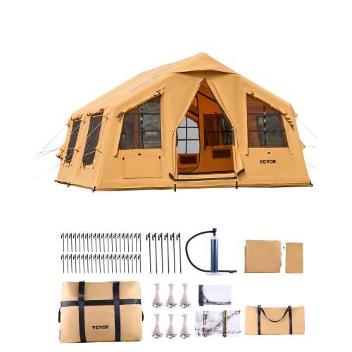 VEVOR Inflatable Tents for Camping, 8-12 Person Easy Setup Blow up