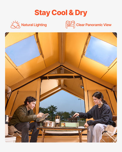 VEVOR Inflatable Tents for Camping, 8-12 Person Easy Setup Blow up