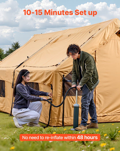 VEVOR Inflatable Tents for Camping, 8-12 Person Easy Setup Blow up