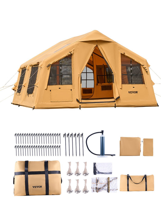 VEVOR Inflatable Tents for Camping, 8-12 Person Easy Setup Blow up