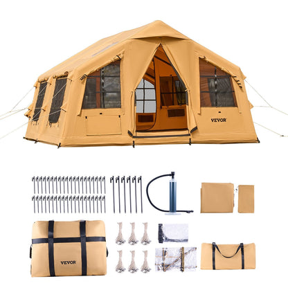 VEVOR Inflatable Tents for Camping, 8-12 Person Easy Setup Blow up