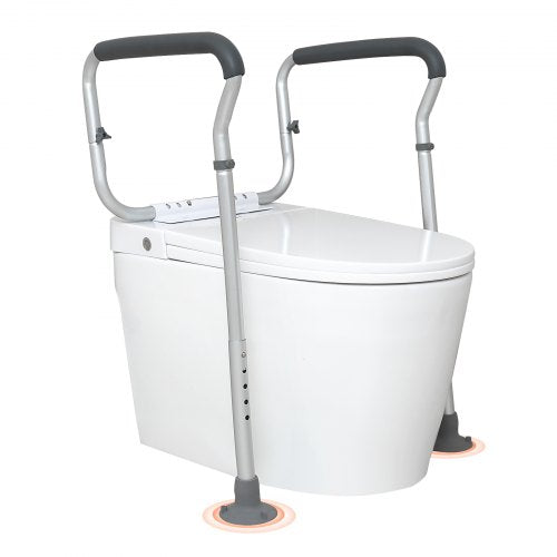 VEVOR Toilet Safety Rail, Bathroom Toilet Seat Frame, Adjustable Width