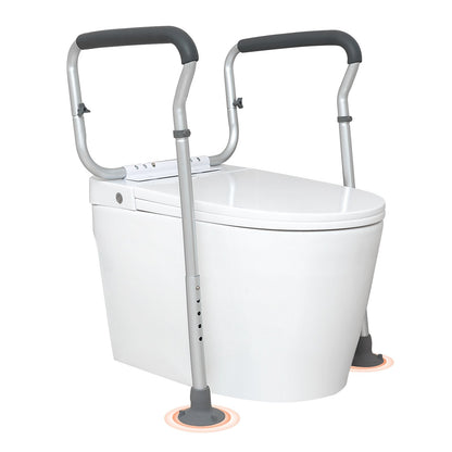 VEVOR Toilet Safety Rail, Bathroom Toilet Seat Frame, Adjustable Width
