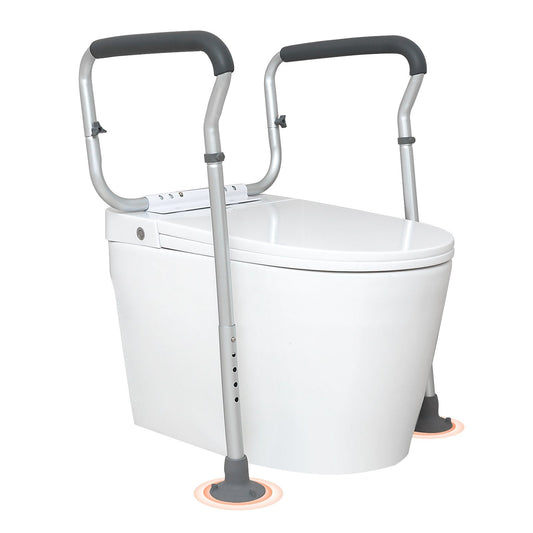 VEVOR Toilet Safety Rail, Bathroom Toilet Seat Frame, Adjustable Width