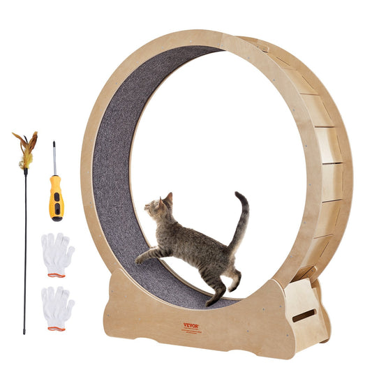 VEVOR Cat Exercise Wheel, Large Cat Treadmill Wheel for Indoor Cats,