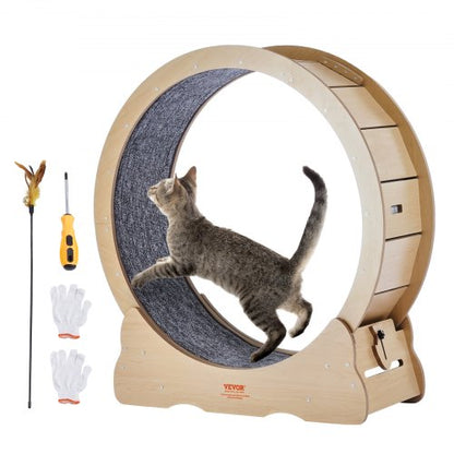 VEVOR Cat Exercise Wheel, Large Cat Treadmill Wheel for Indoor Cats,