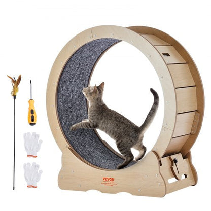 VEVOR Cat Exercise Wheel, Large Cat Treadmill Wheel for Indoor Cats,