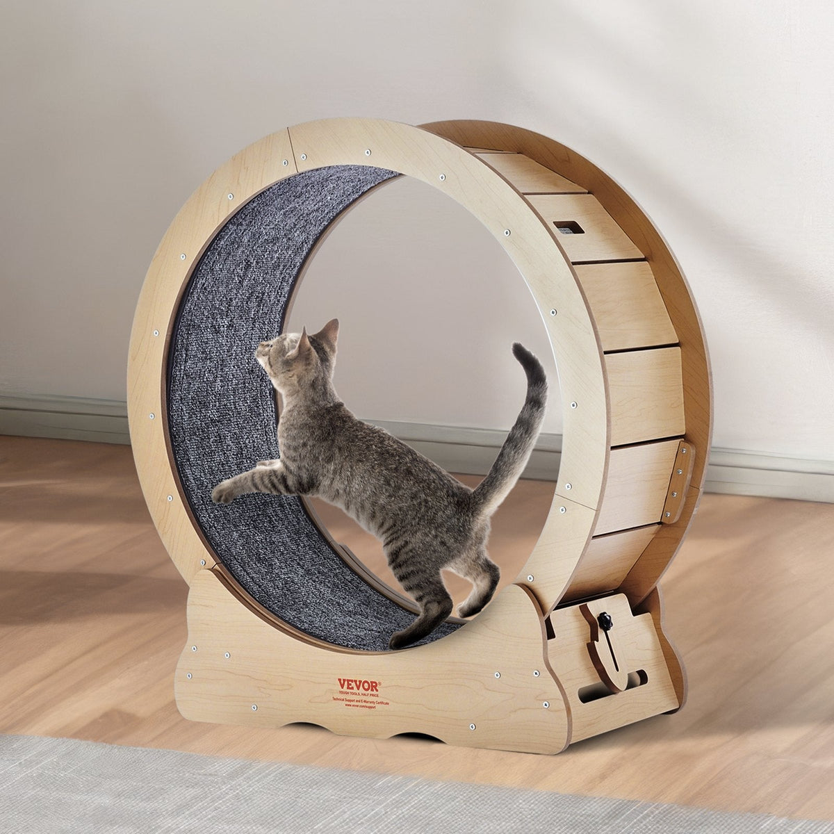 VEVOR Cat Exercise Wheel, Large Cat Treadmill Wheel for Indoor Cats,