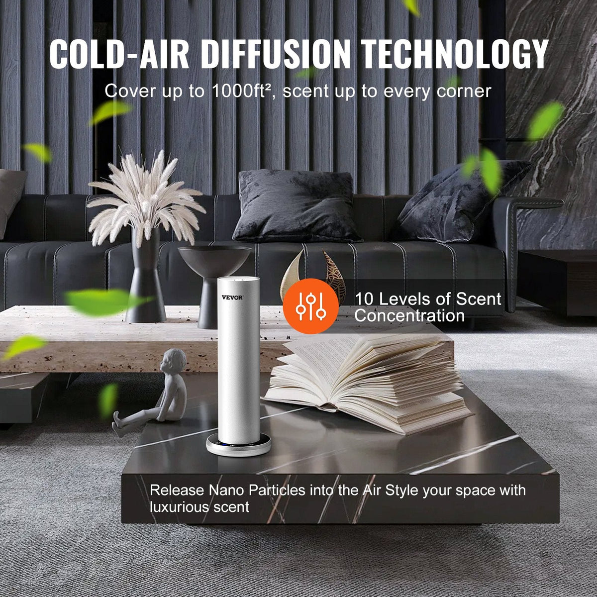 VEVOR Scent Air Machine for Home, 120ml Bluetooth Smart Cold Air