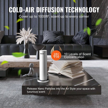 VEVOR Scent Air Machine for Home, 120ml Bluetooth Smart Cold Air