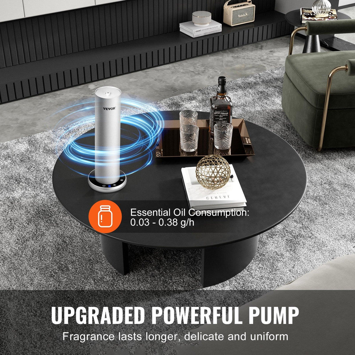 VEVOR Scent Air Machine for Home, 120ml Bluetooth Smart Cold Air