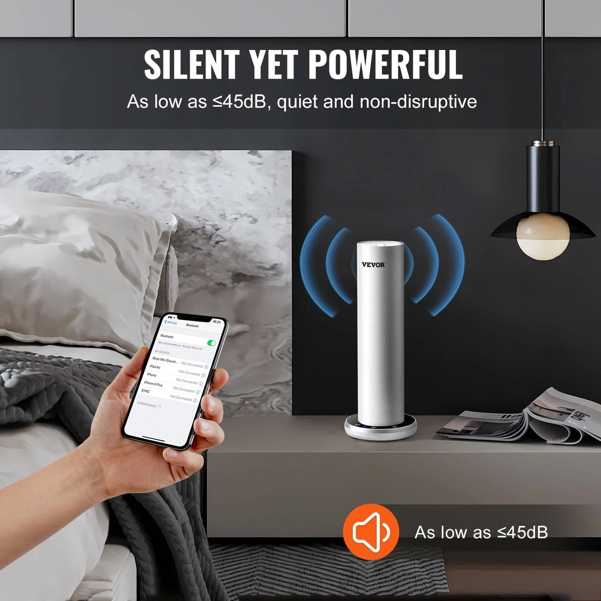 VEVOR Scent Air Machine for Home, 120ml Bluetooth Smart Cold Air