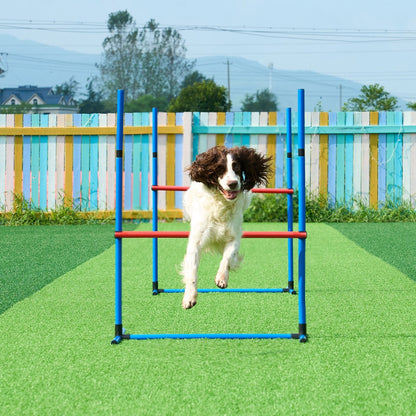 VEVOR Dog Agility Training Equipment, 7 PCS Set w/ Adjustable High