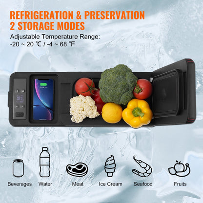 VEVOR Car Refrigerator, 12 Volt Car Armrest Refrigerator Fridge, 8 L