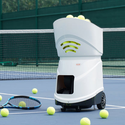 VEVOR Tennis Ball Machine, Automatic Portable Tennis Ball Launcher,