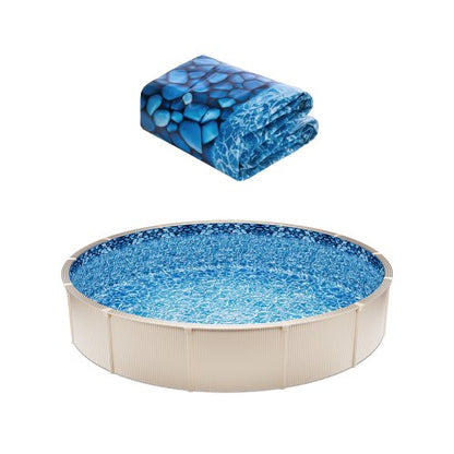 VEVOR 18-ft Round Above Ground Pool Liner, Overlap Pool Liners,