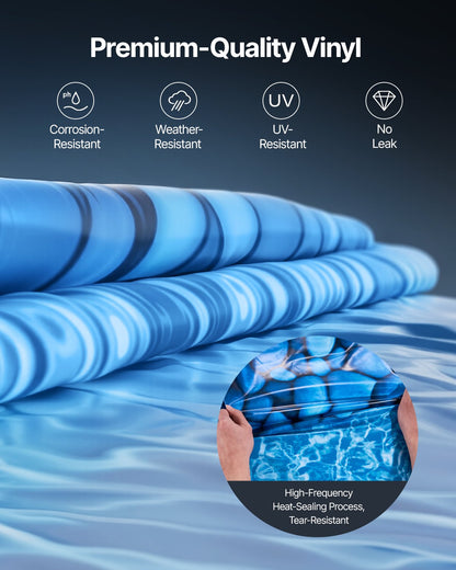 VEVOR 18-ft Round Above Ground Pool Liner, Overlap Pool Liners,