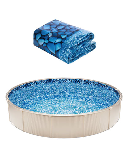 VEVOR 18-ft Round Above Ground Pool Liner, Overlap Pool Liners,