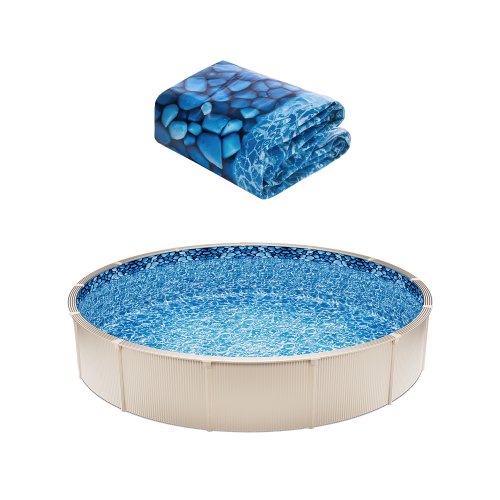 VEVOR 21-ft Round Above Ground Pool Liner, Unibead Pool Liners,
