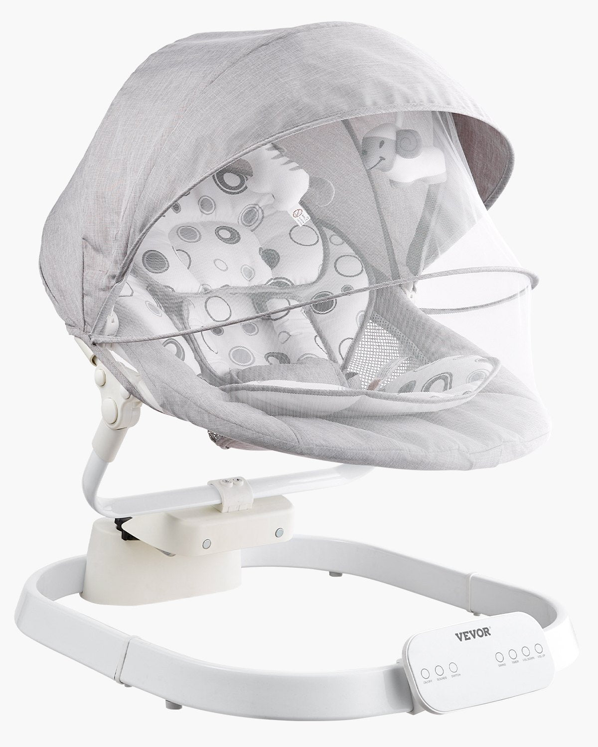 VEVOR Baby Swing, Baby Rocker for Infant with 3 Speeds & 3 Seat