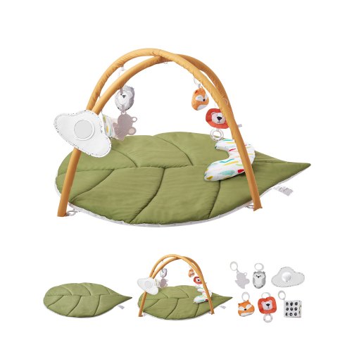 VEVOR Baby Play Gym Mat, Baby Activity Mat with 6 Sensory Toys,